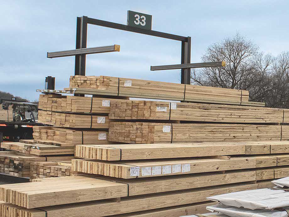 Wood truss pile